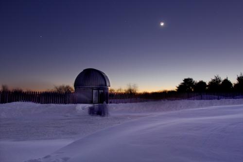 Winter nights at Frosty Drew Observatory are cold and full of stars!