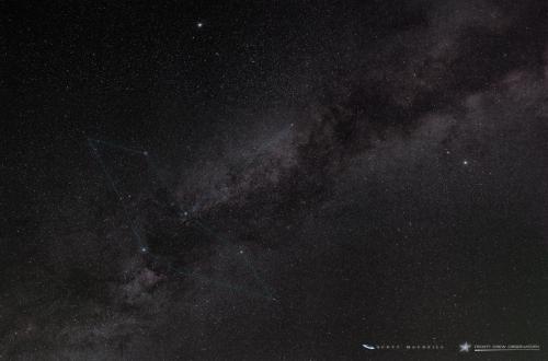 Cygnus in the Summer Triangle over Frosty Drew Observatory