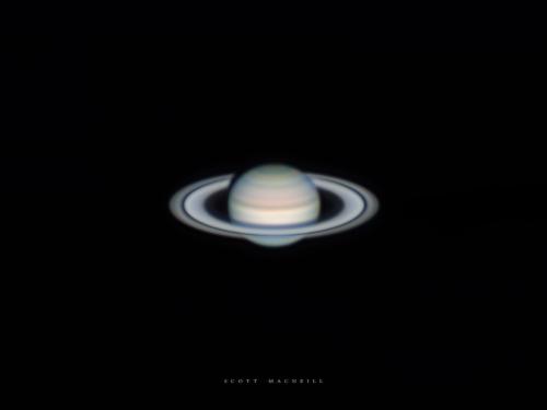 Saturn at Frosty Drew Observatory in 2021. Credit: Frosty Drew Astronomy Team member, Scott MacNeill