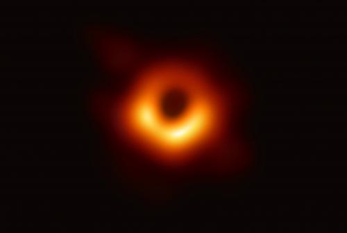 The first image of a black hole's event horizon. Credit: Event Horizon Telescope Collaboration