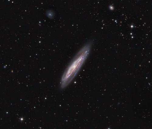 Messier 98. Image Credit: <a href='http://www.feraphotography.com/?referer=frostydrewobservatory' title='Bob and Janice Fera' target='new'>Bob and Janice Fera</a>. Used with permission.