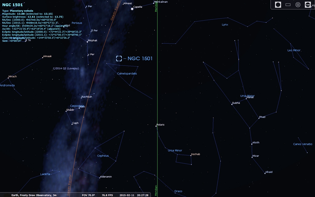 NGC 1501 Finder Chart