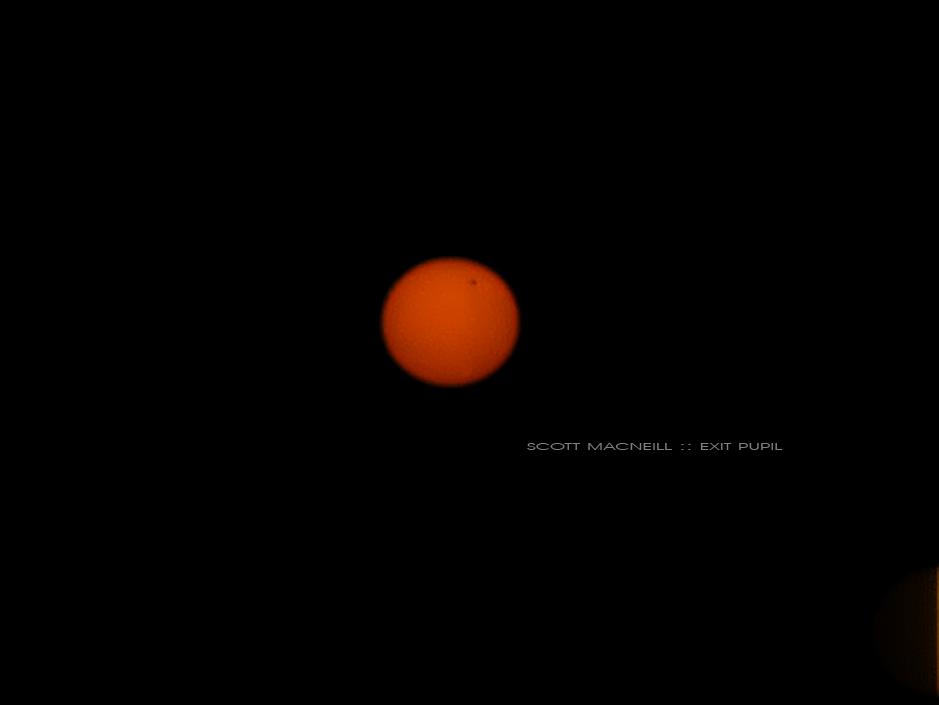 Transit of Venus from Canon S95