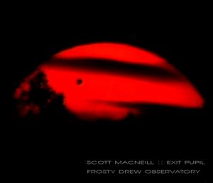 I took this image from the video we shot of the last 5 minutes of the viewable transit over Frosty Drew. This shot has the sun setting below the western tree line.