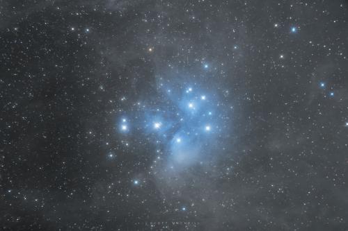 The Pleiades captured in late January 2022 by Frosty Drew Astronomy Team member, Scott MacNeill.