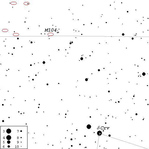 M104 Finder Chart