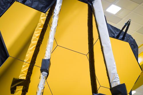 The primary mirror assembly of the James Webb Space Telescope