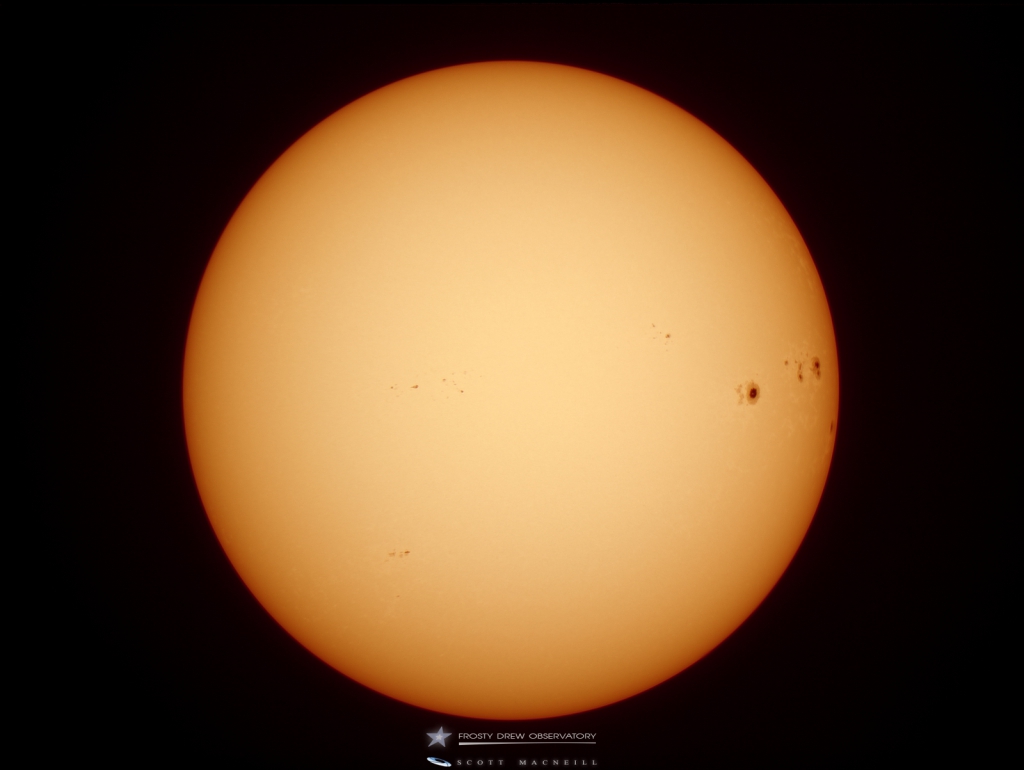 Several Large Sunspots