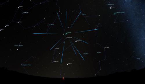 Leonid Meteor Shower Radiant Point