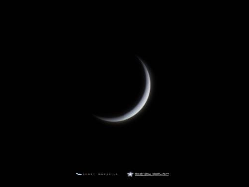As Venus passes in between Earth and the Sun, called Inferior Conjunction, Venus will sport a stunning crescent phase. This is a shot we captured at Frosty Drew Observatory of Venus in the final stages of its crescent phase before reaching inferior conjunction in 2013. We always view Venus in the big telescope when it's the evening star at Frosty Drew.