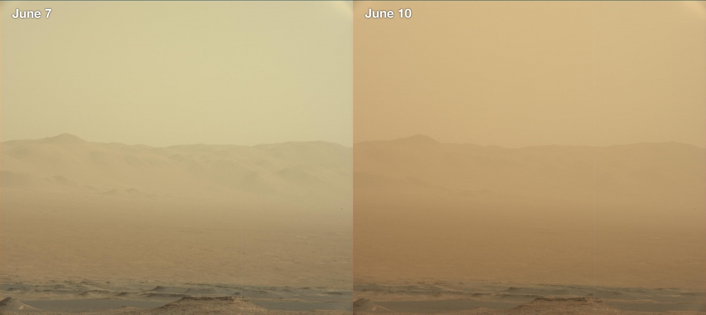 June 2018 Brought an Intense Dust Storm to Mars