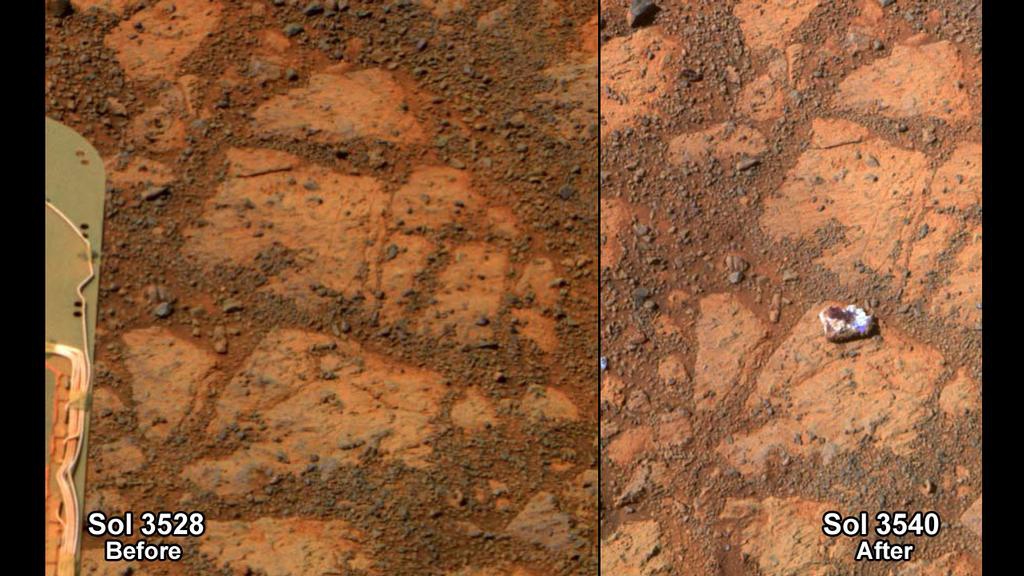 Pinnacle Island Mystery Rock on Mars