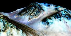 Water Flows in Hale Crater on Mars