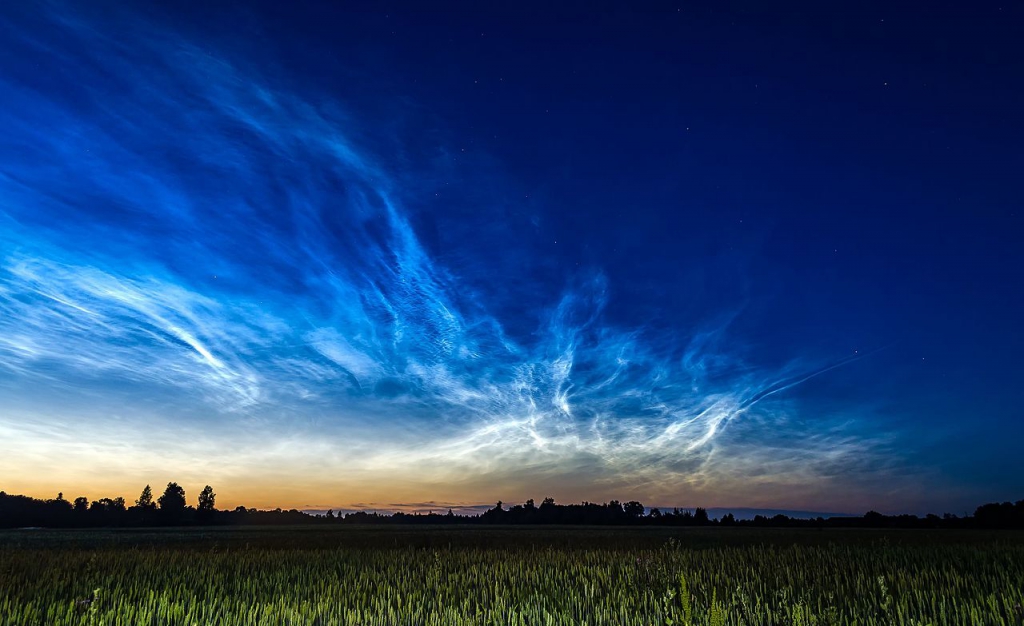 Noctilucent Clouds over Varbla, Estonia