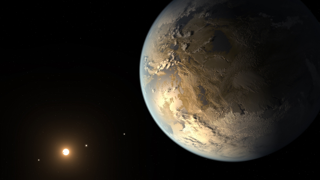 Artists Impression of Kepler-186f. Image Credit:  NASA Ames/SETI Institute/JPL-Caltech