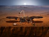 An Artist Impression of NASA's InSight Lander on Mars
