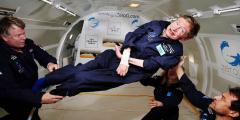 Stephen Hawking Experiences Zero-G on the Vomit Comet