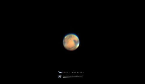 Mars at Frosty Drew Observatory in April 2014. By Scott MacNeill