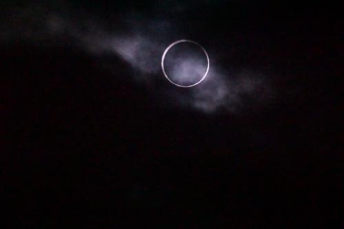 The annular solar eclipse of October 14, 2023 over Crescent Lake, Oregon. Credit: Frosty Drew Astronomy Team member, Gavin Olson.