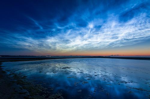 Noctilucent clouds over Germany. Credit: Matthias Süßen