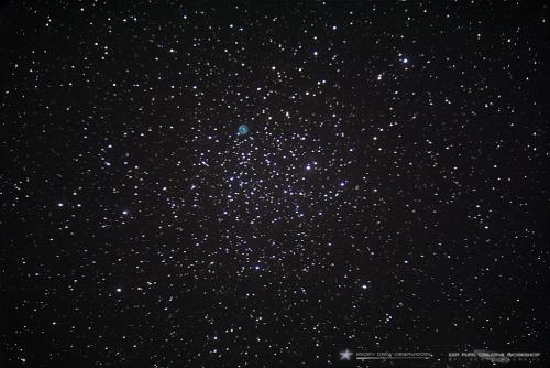 M46 Open Cluster with Planetary Nebula. Image: Scott MacNeill - Frosty Drew Observatory