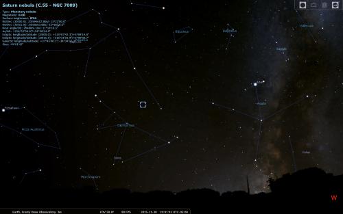 NGC 7009 finder chart