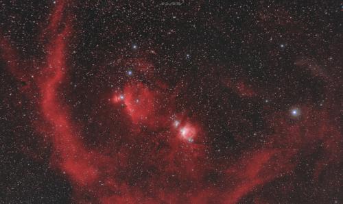 The Orion Molecular Cloud Complex. Image credit: Frosty Drew Astronomy Team member, James Crouch.