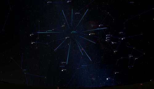 Orionid Meteor Shower Finder Chart