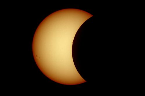 The Solar Eclipse of August 2017 at Frosty Drew Observatory. Image Credit: Frosty Drew Astronomy Team member, Scott MacNeill.