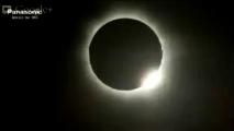 The moment of totality in Cairns, Australia