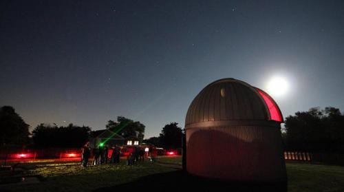 Watching the ISS pass. Image credit: Christine Rhubarb