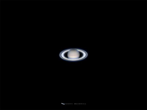 Saturn in 2018 by Scott MacNeill at Ladd Observatory in Providence, RI.