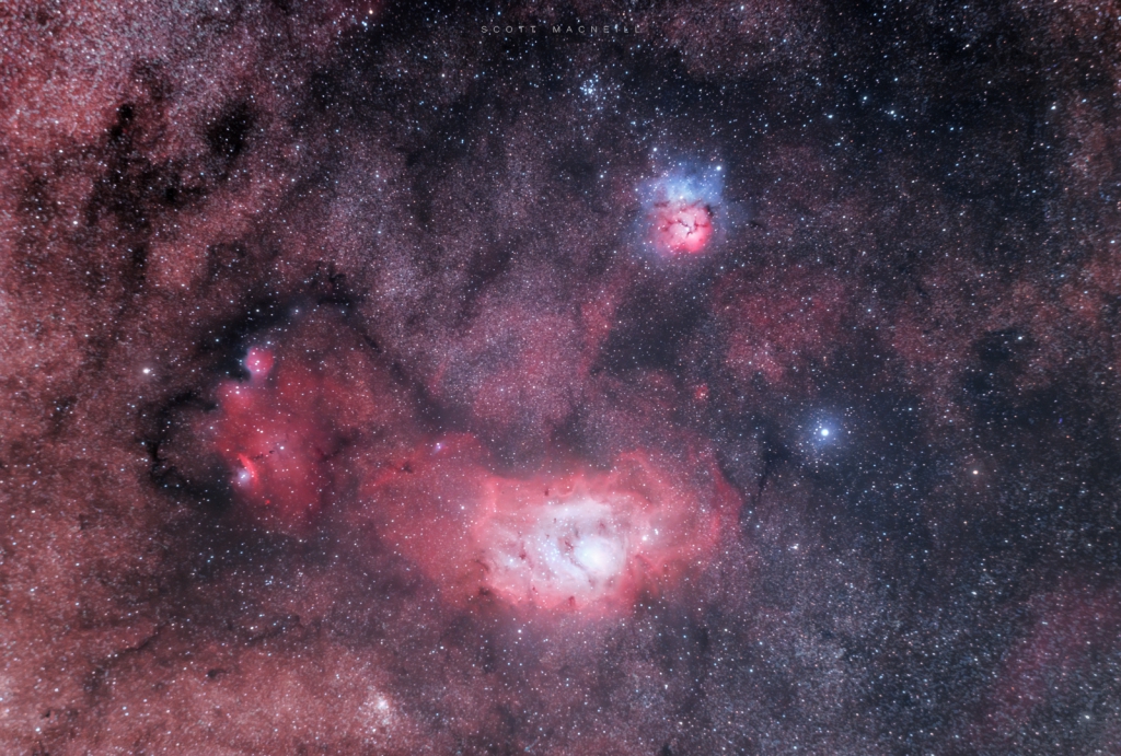 The Lagoon & Trifid Nebula