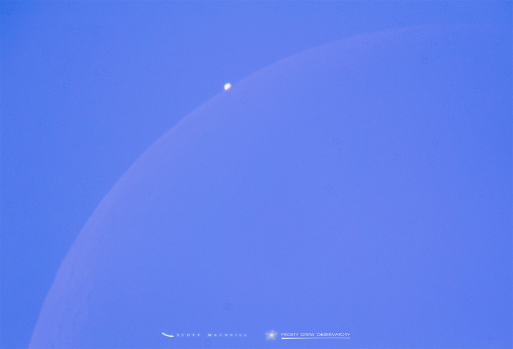 Venus Slips Behind the Moon