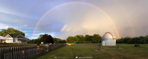 A fabulous rainbow over Frosty Drew Observatory