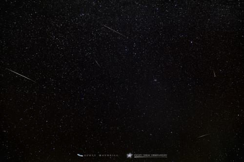 The Leonid Meteor Shower at Frosty Drew Observatory. Credit: Scott MacNeill
