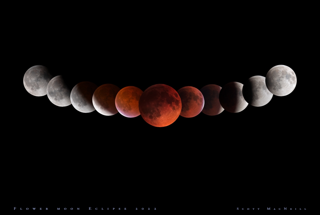 2022 Flower Moon Eclipse Sequence