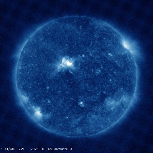 An M-Class Flare Created a CME on October 9, 2021. Credit: NASA SDO