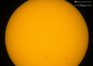 Sunspots as seen on June 21, 2013 during Frosty Drew Observatory's Solar Observation session
