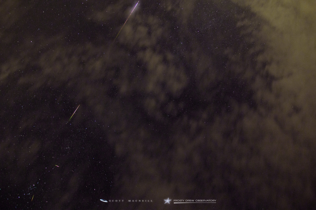 Perseid Meteors and Clouds - Night 1