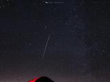 A Geminid Meteor over Frosty Drew Observatory