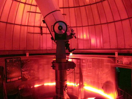 The Frosty Drew Observatory primary telescope, a Meade LX200 EMC 16 inch Schmidt Cassegrain Telescope.