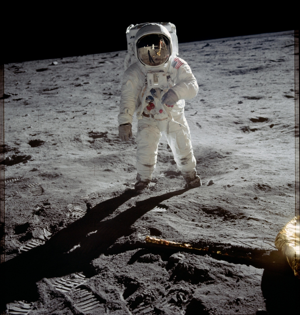 Buzz Aldrin on the Lunar Surface