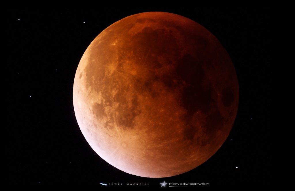 Eclipsed Moon Emerges