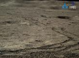 Chang'e-4's Yutu-2 Rover's Tracks on the Moon