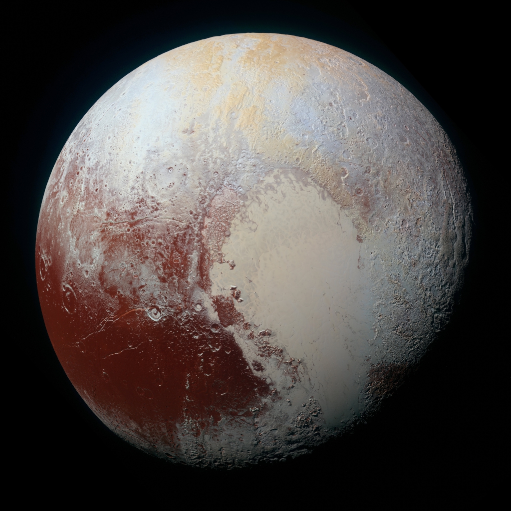 A High Resolution Color Composite of Pluto
