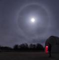 Lunar Halo over Frosty Drew Observatory