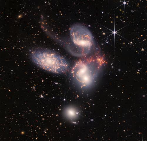Stephan's Quintet captured by the James Webb Space Telescope. Credit: NASA, ESA, CSA, STScI 
