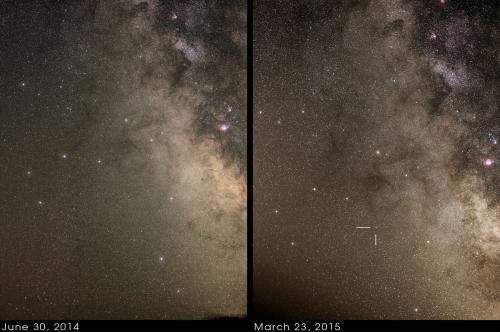 A nova that occurred in Sagittarius during 2015. Image credit: Frosty Drew Astronomy Team member, Scott MacNeill.