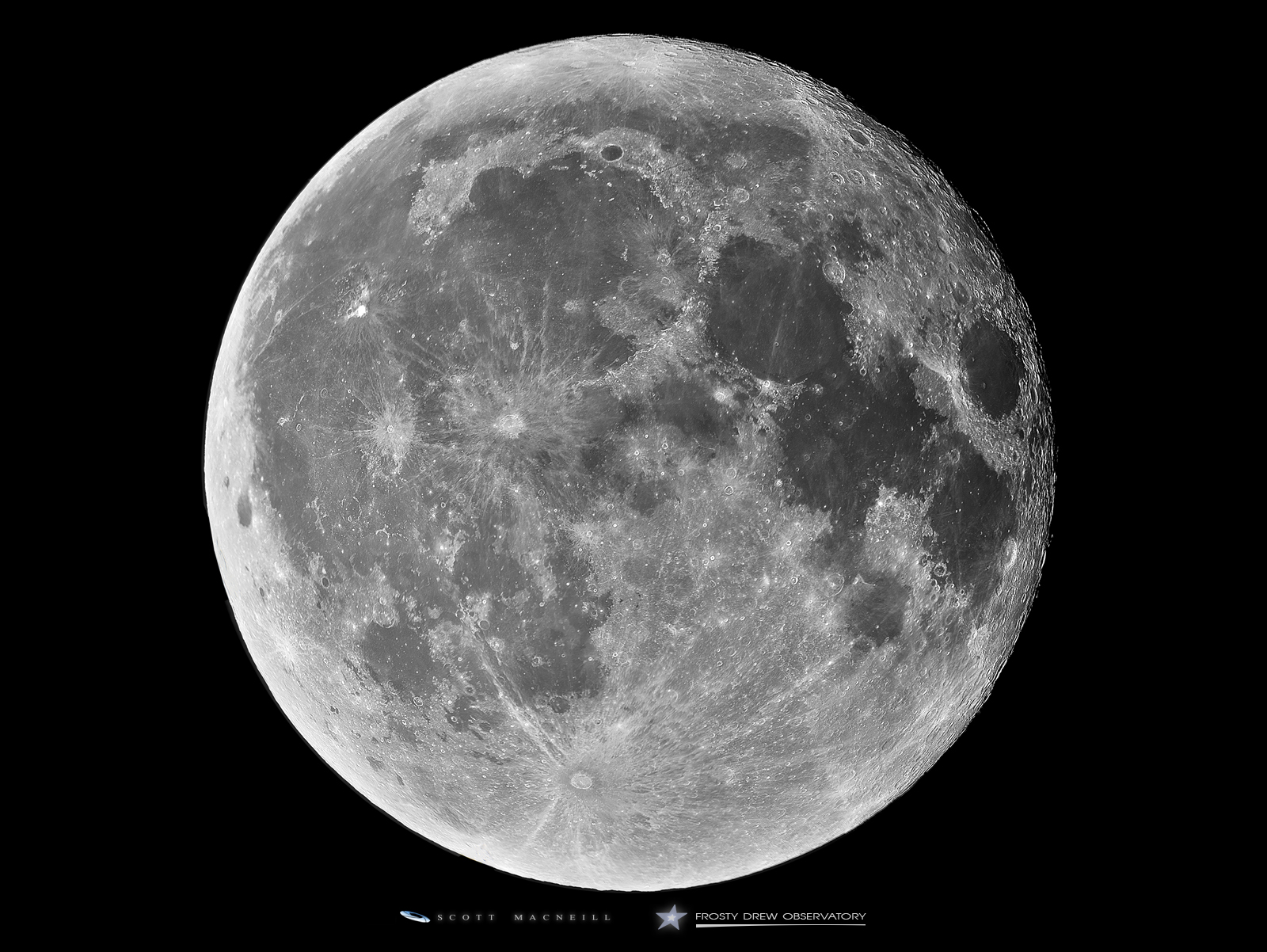 The Full Long Moon in 100 Megapixels